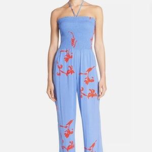 Tory Burch Talisay Halter Jumpsuit - Small